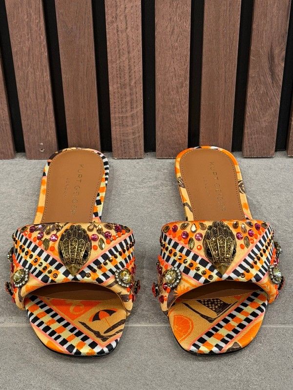 Kurt Geiger - Kensington Flat Sandal - Oranje