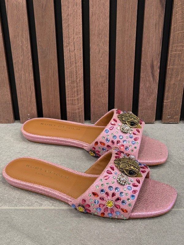 Kurt Geiger - Kensington Flat Sandal - Roze