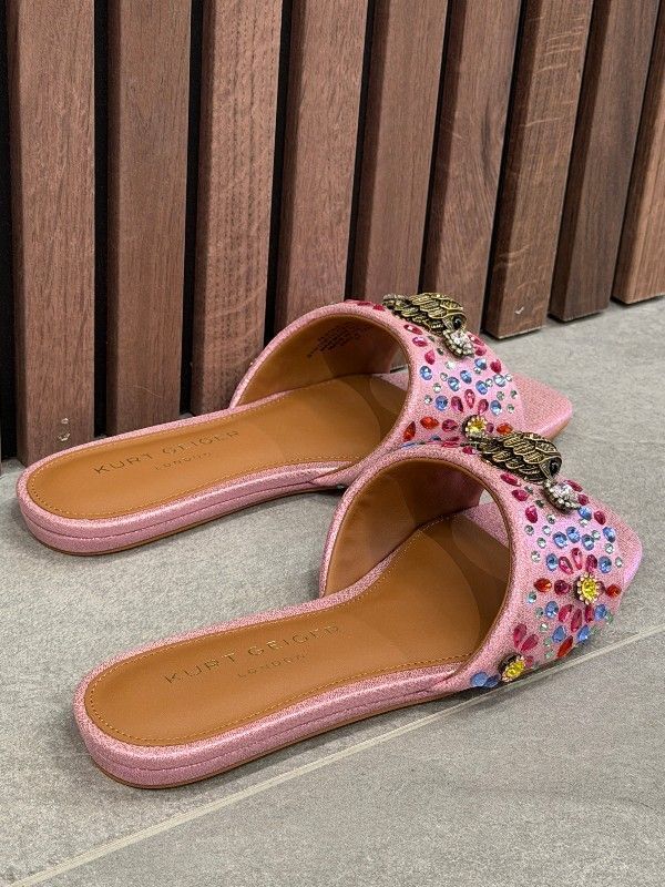 Kurt Geiger - Kensington Flat Sandal - Roze