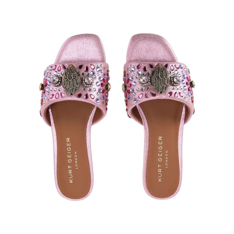 Kurt Geiger - Kensington Flat Sandal - Roze