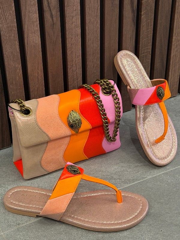 Kurt Geiger - Kensington T-bar Sandal - Oranje