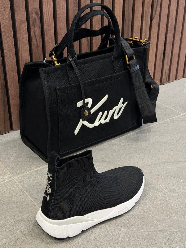 Kurt Geiger - Kurt Knit Sock Runner - Zwart