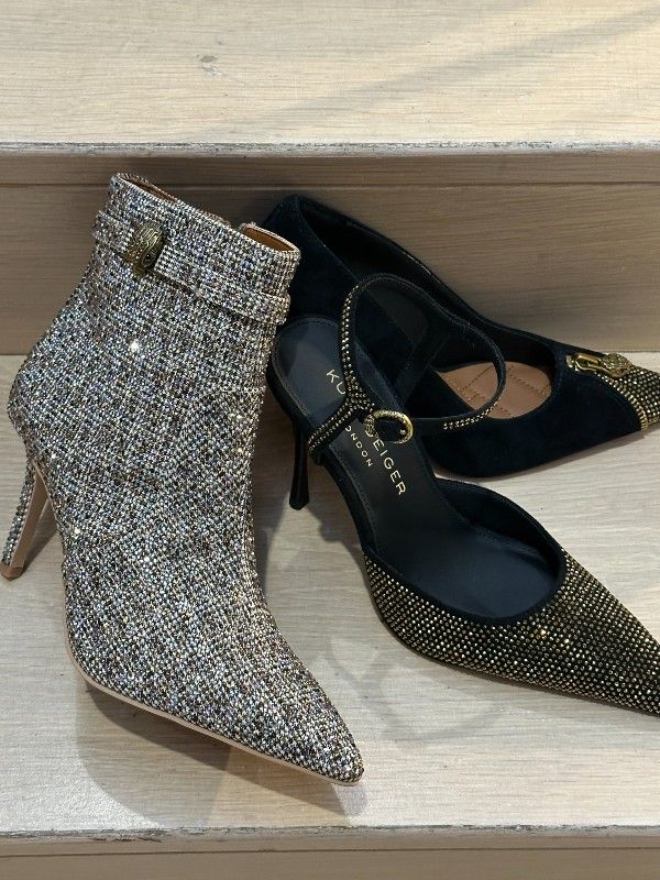 Kurt Geiger - Mayfair Point Ankle Strap - Zwart
