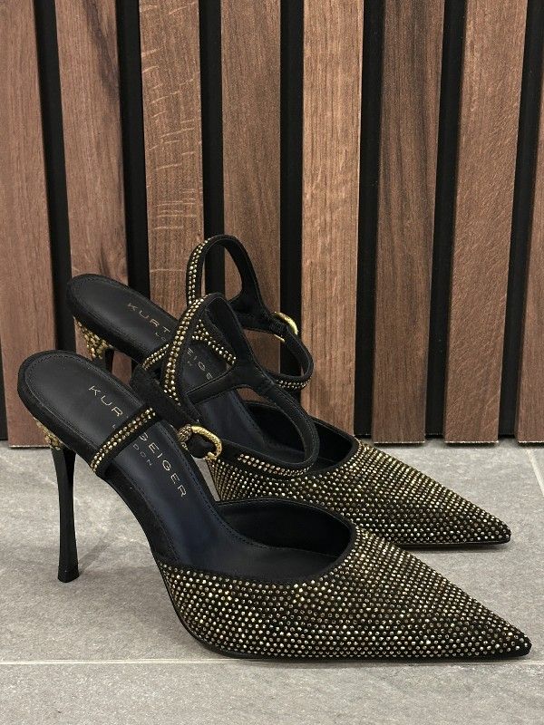 Kurt Geiger - Mayfair Point Ankle Strap - Zwart