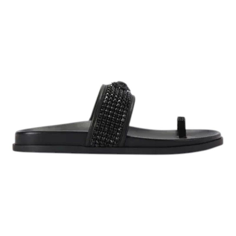 Kurt Geiger - Mesh Toe Thong Sandal - Zwart