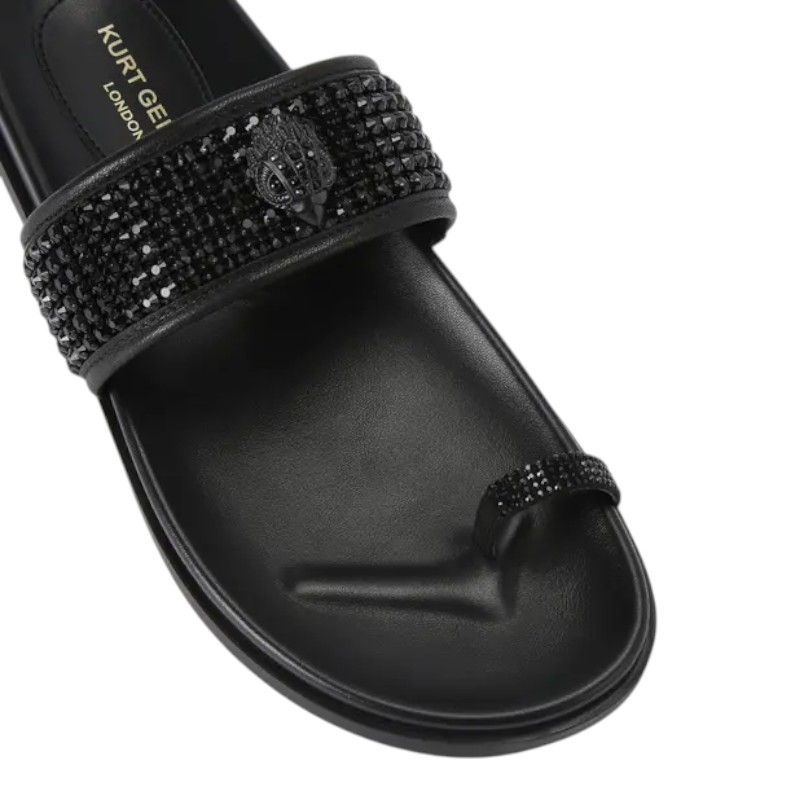 Kurt Geiger - Mesh Toe Thong Sandal - Zwart