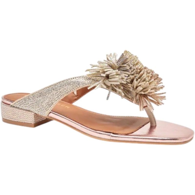 Kurt Geiger - Pom Pom T-bar Flat SDL - Rosé