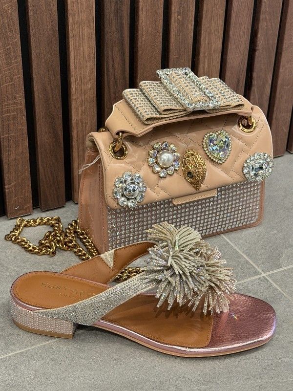 Kurt Geiger - Pom Pom T-bar Flat SDL - Rosé