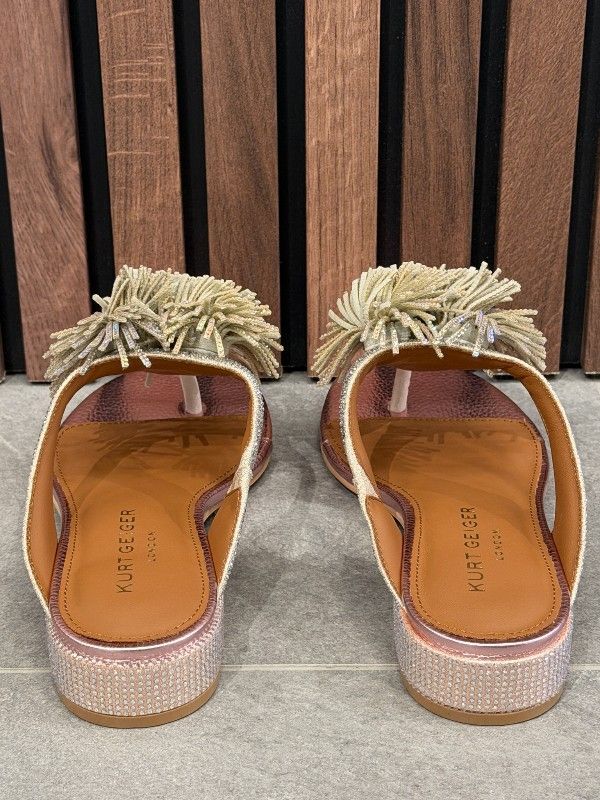 Kurt Geiger - Pom Pom T-bar Flat SDL - Rosé