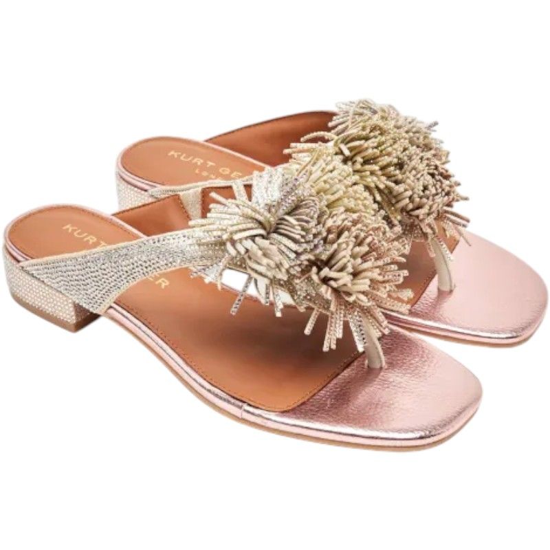 Kurt Geiger - Pom Pom T-bar Flat SDL - Rosé