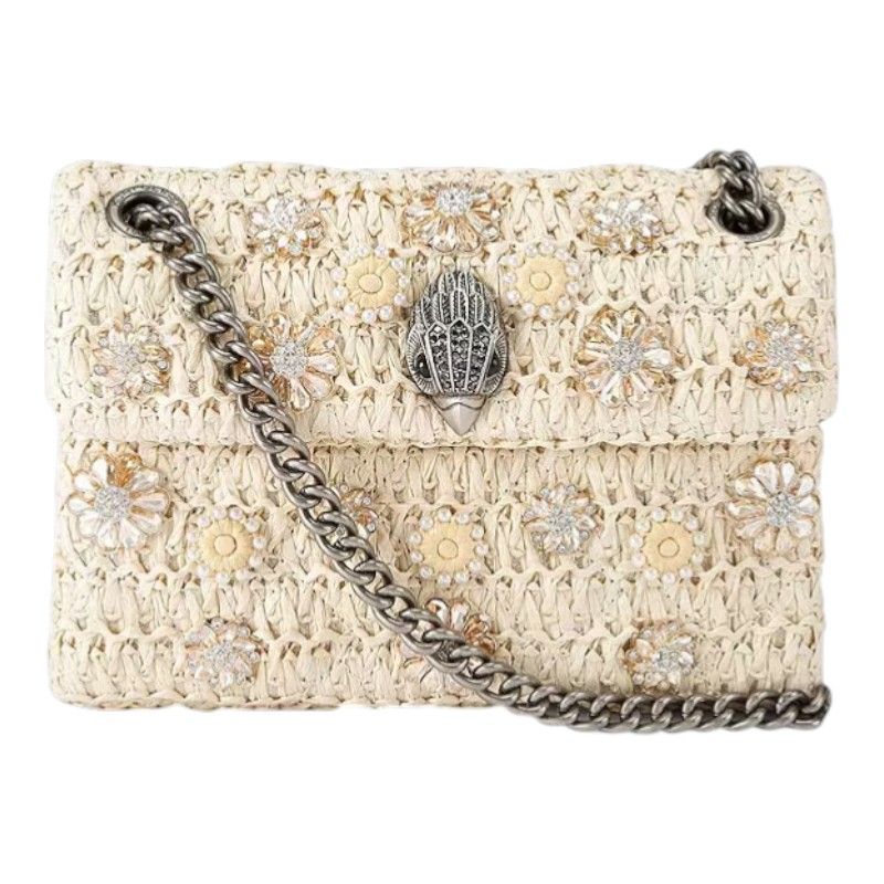 Kurt Geiger - Raffia Mini Kensington - Beige
