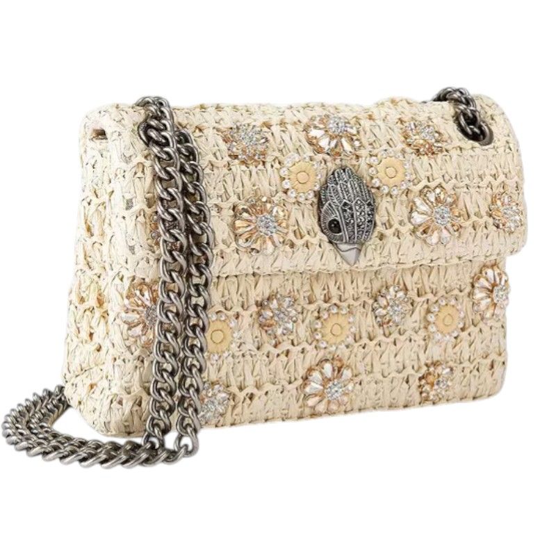 Kurt Geiger - Raffia Mini Kensington - Beige