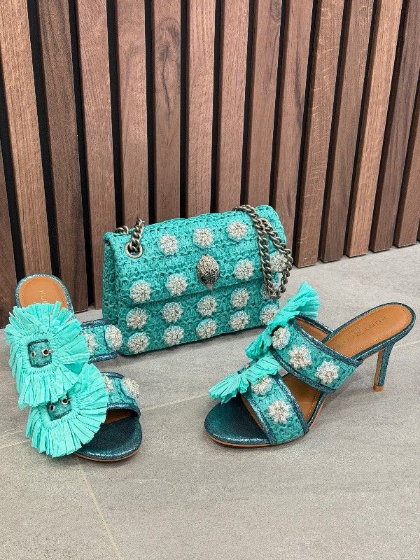 Kurt Geiger - Raffia Mini Kensington - Blauw