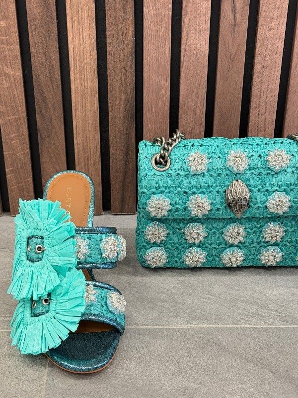 Kurt Geiger - Raffia Mini Kensington - Blauw