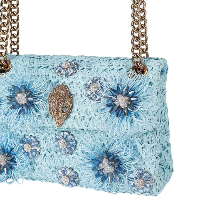 Kurt Geiger - Raffia Mini Kensington - Blauw