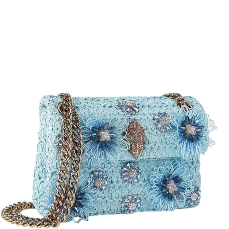 Kurt Geiger - Raffia Mini Kensington - Blauw