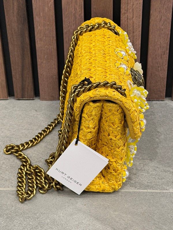 Kurt Geiger - Raffia Mini Kensington - Geel
