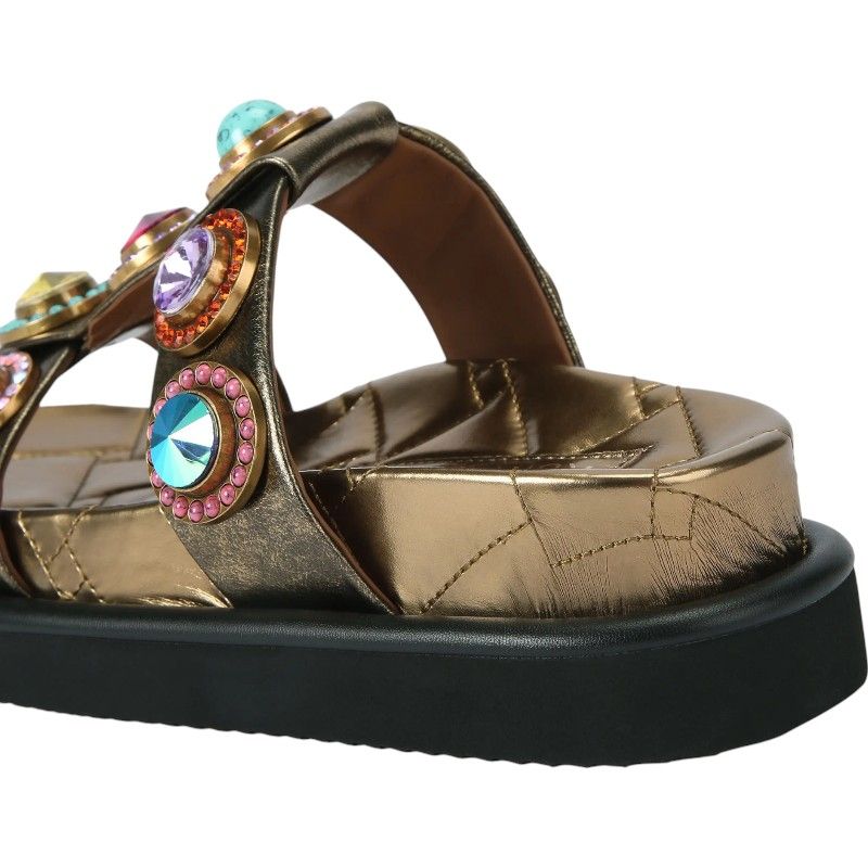 Kurt Geiger - Orson Crystal Sandal - Brons