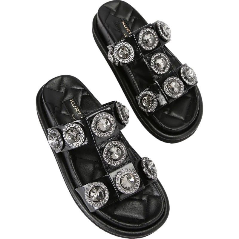 Kurt Geiger - Orson Crystal Sandal - Zwart