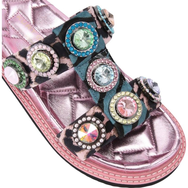 Kurt Geiger - Orson Crystal Sandal - Roze