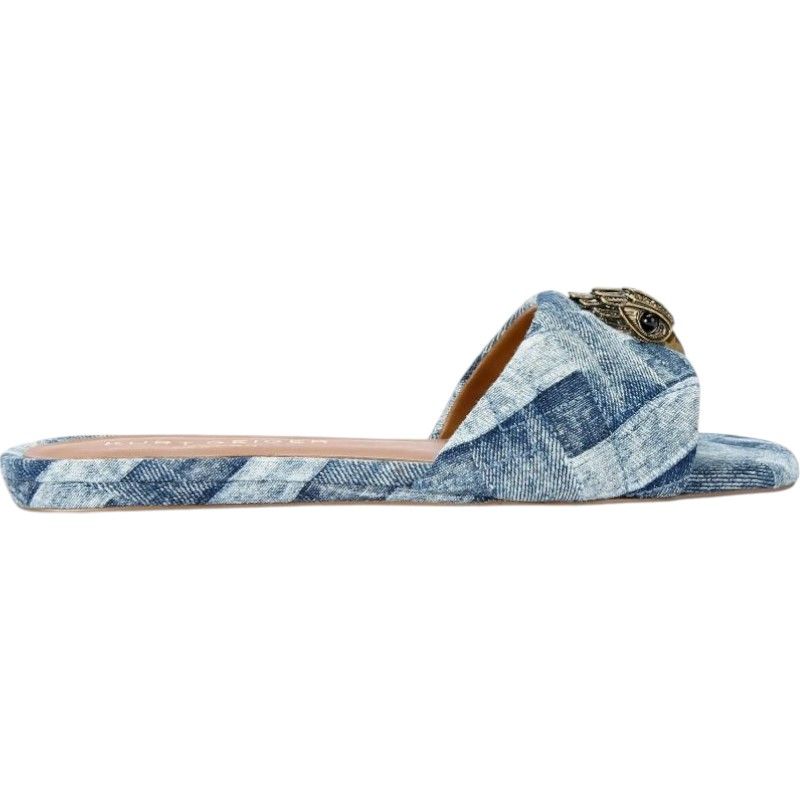 Kurt Geiger - Kensington Flat Sandal - Blauw