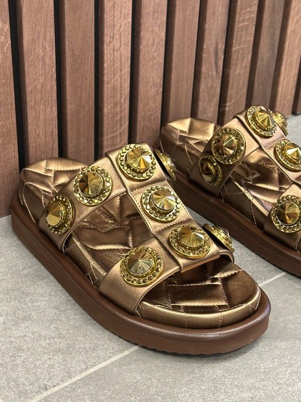 Kurt Geiger - Orson Crystal Sandal - Brons