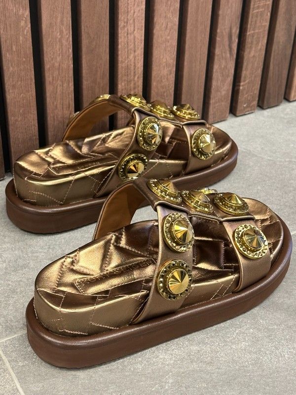 Kurt Geiger - Orson Crystal Sandal - Brons