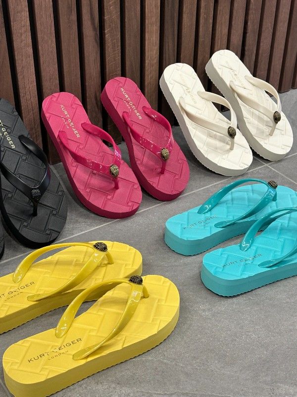 Kurt Geiger - Kensington Q Flip Flop - Geel