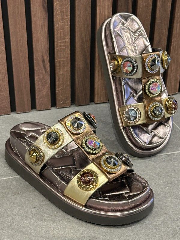 Kurt Geiger - Orson Crystal Sandal - Goud