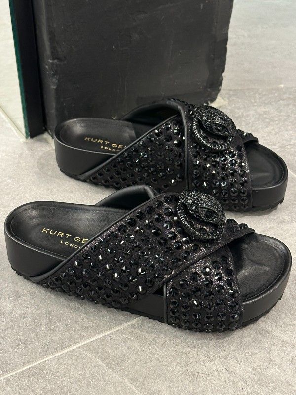 Kurt Geiger - Chelsea Cross Strap - Zwart