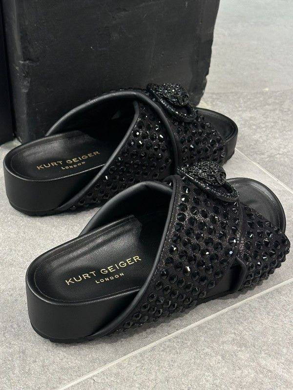 Kurt Geiger - Chelsea Cross Strap - Zwart