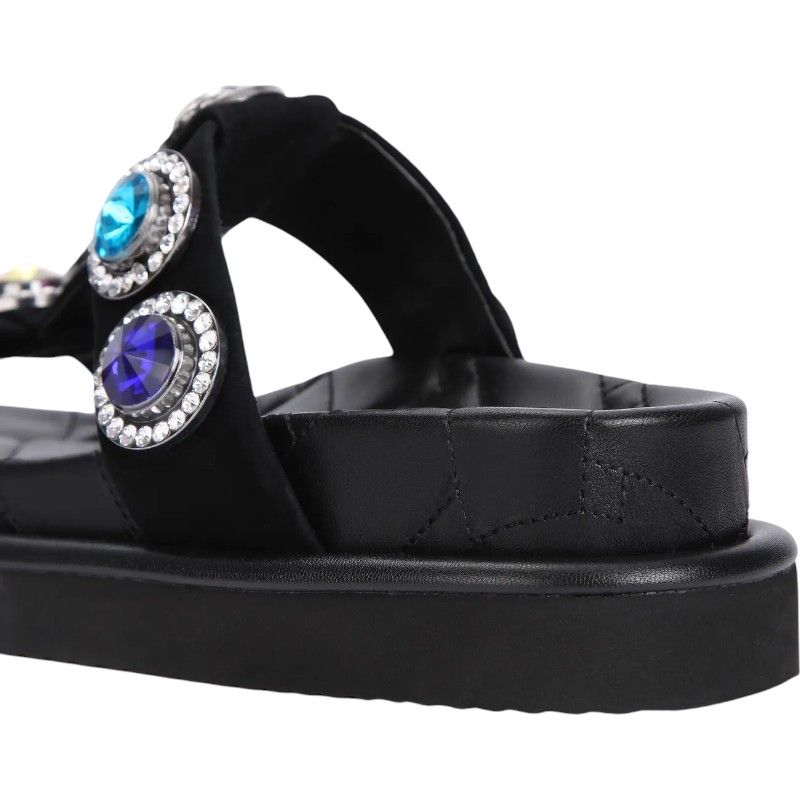 Kurt Geiger - Orson Crystal Sandal - Zwart