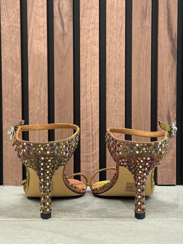 Kurt Geiger - Strass Double Buckle Sdl - Brons