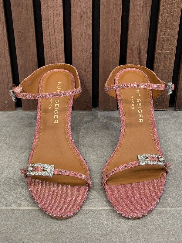 Kurt Geiger - Strass Double Buckle Sdl - Roze