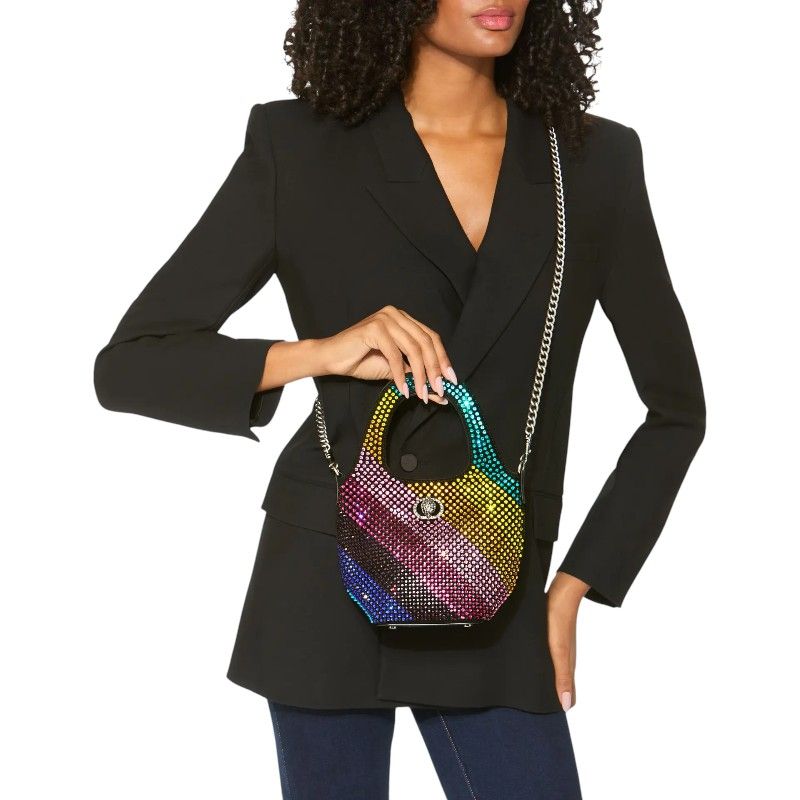 Kurt Geiger - Sm Chelsea Crystal Hobo - Zwart
