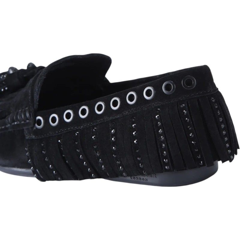 Kurt Geiger - Tassel Fringe Moccasin - Zwart