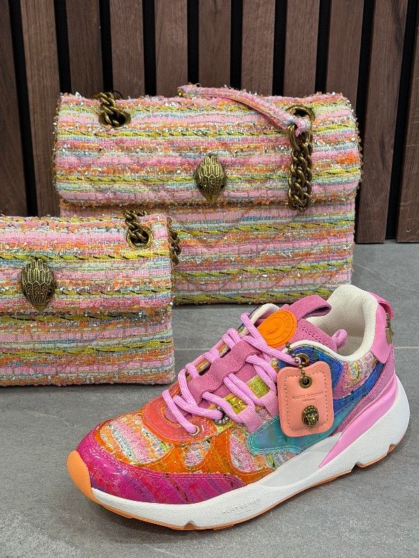 Kurt Geiger - Tweed Mini Kensington - Roze