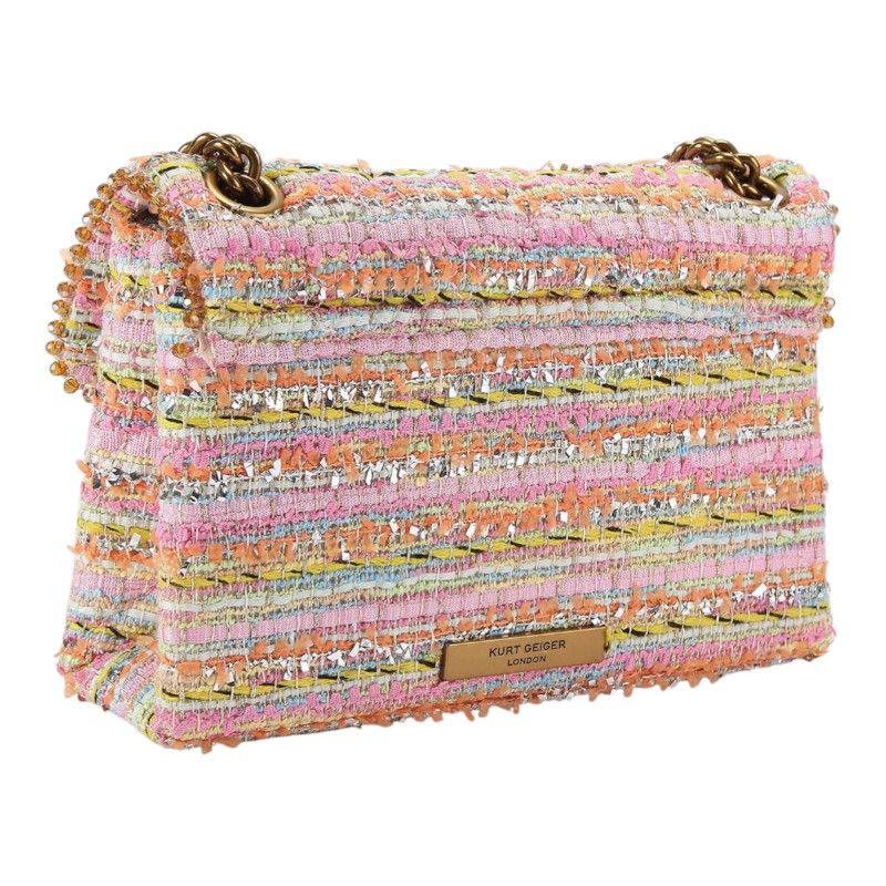 Kurt Geiger - Tweed Mini Kensington - Roze