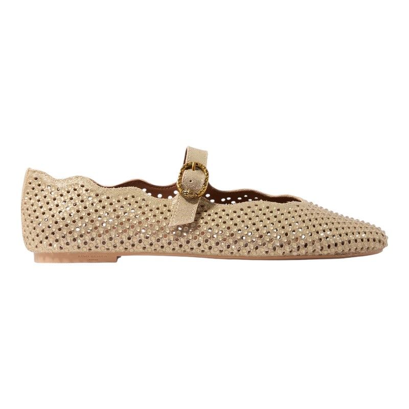 Kurt Geiger - Wavy Mayfair Ballet Flat - Goud