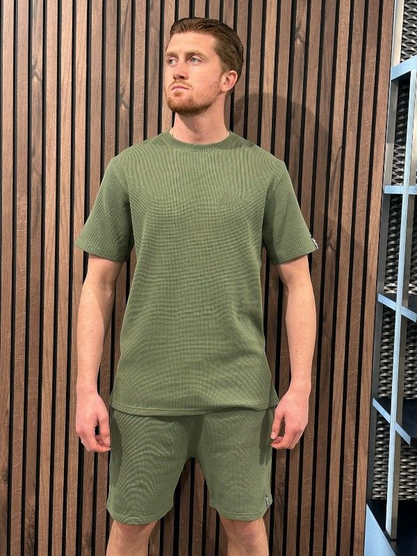 Malelions - Signature Waffle Short - Groen