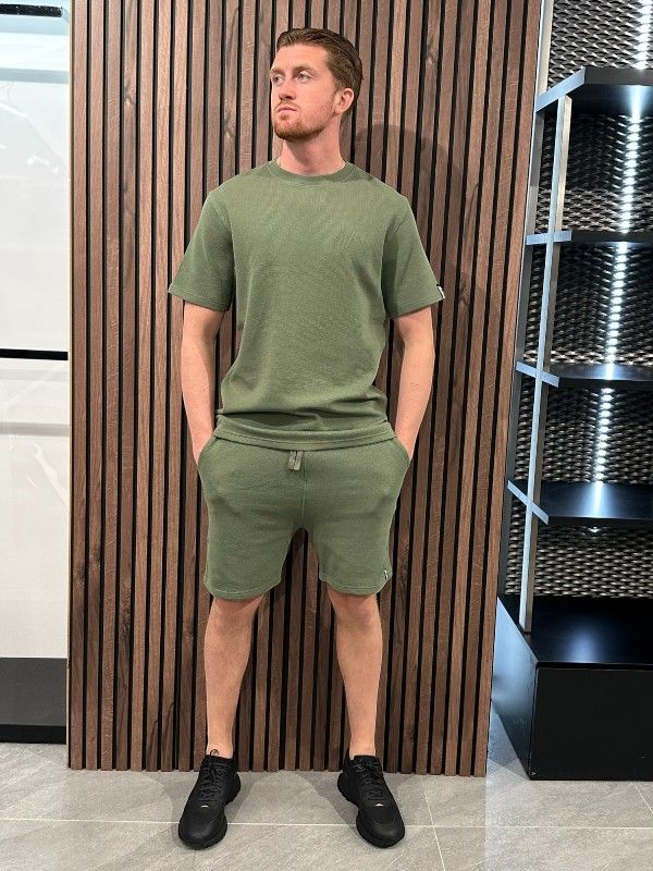 Malelions - Signature Waffle Short - Groen
