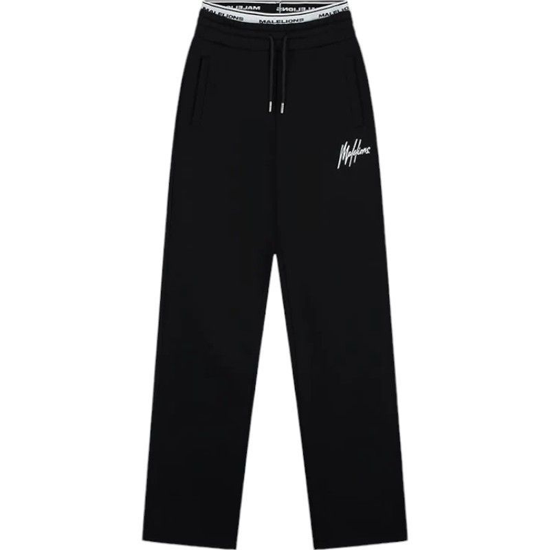 Malelions - Woman Straight Leg Sweatpants - Zwart