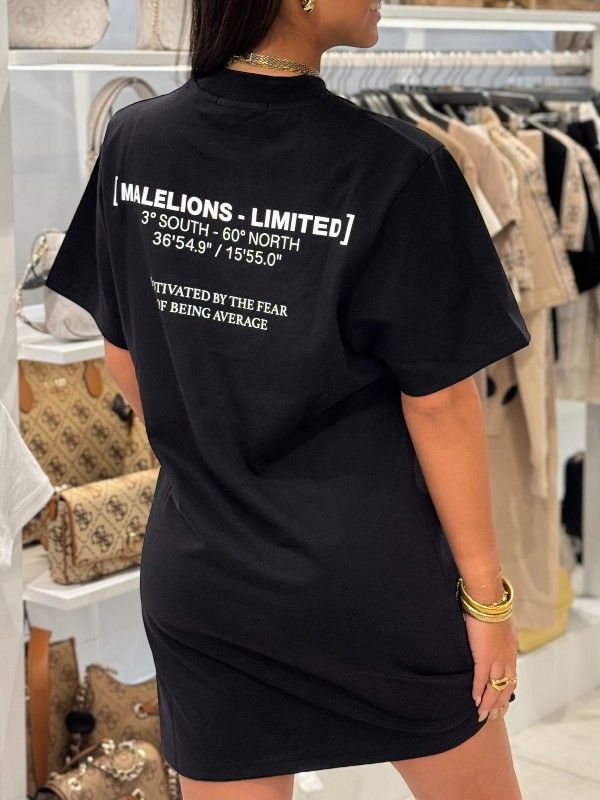 Malelions - Limited T-shirt Dress - Zwart