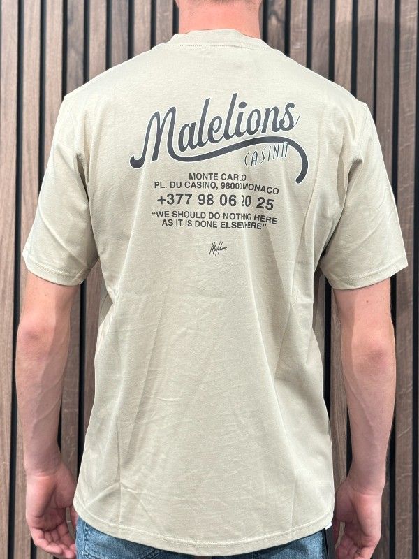 Malelions - Men Casino T-shirt - Beige