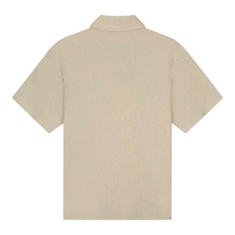 Malelions - Men Emblem Seersucker Shirt - Beige