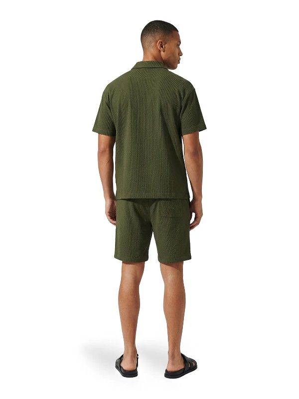 Malelions - Men Emblem Seersucker Shorts - Groen