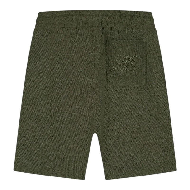 Malelions - Men Emblem Seersucker Shorts - Groen