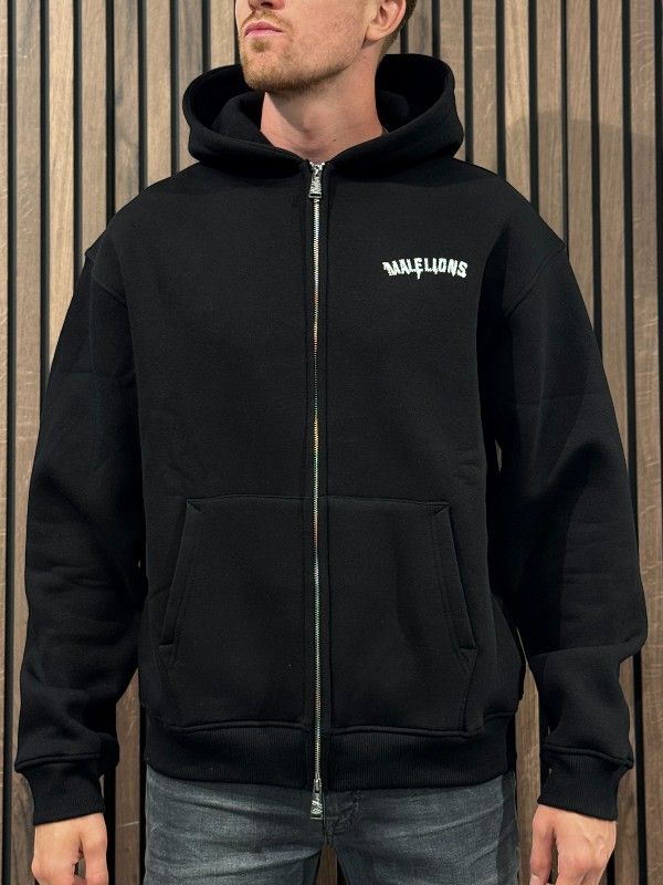 Malelions - Men Graffiti Zip Hoodie - Zwart