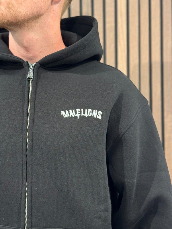 Malelions - Men Graffiti Zip Hoodie - Zwart