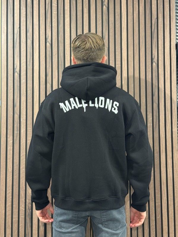 Malelions - Men Graffiti Zip Hoodie - Zwart